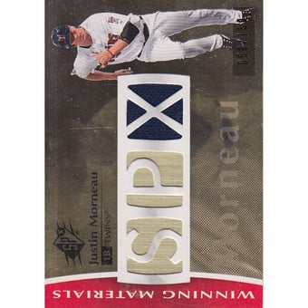 2008 SPx Winning Materials SPx Die Cut 150 #MO Justin Morneau