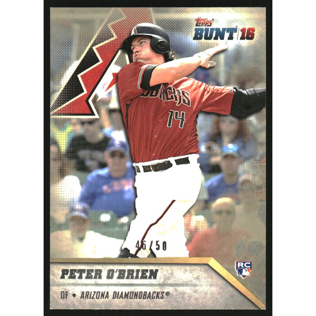 2016 Topps Bunt Topaz #134 Peter O'Brien. rookie card picture