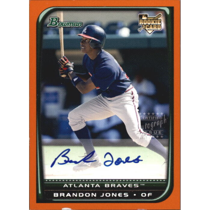 2008 Bowman Orange #223 Brandon Jones AU. rookie card picture