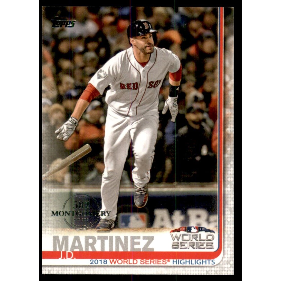 2019 Topps Factory Set 582 Montgomery #76 J.D. Martinez WSH