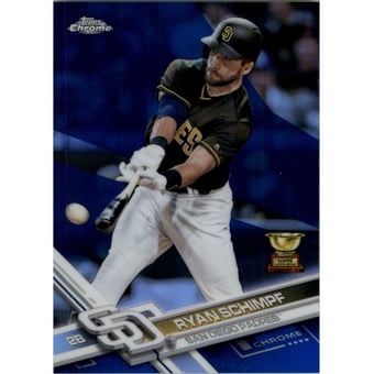 2017 Topps Chrome Blue Refractors #187 Ryan Schimpf