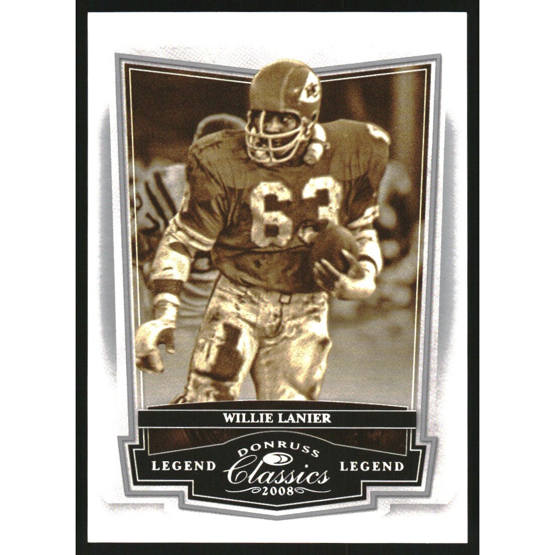 2008 Donruss Classics Timeless Tributes Silver #105 Willie Lanier. rookie card picture