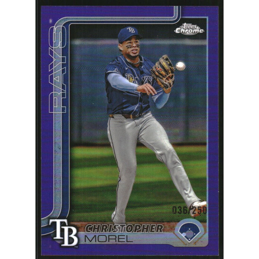 2025 Topps Chrome Purple Refractors #64 Christopher Morel