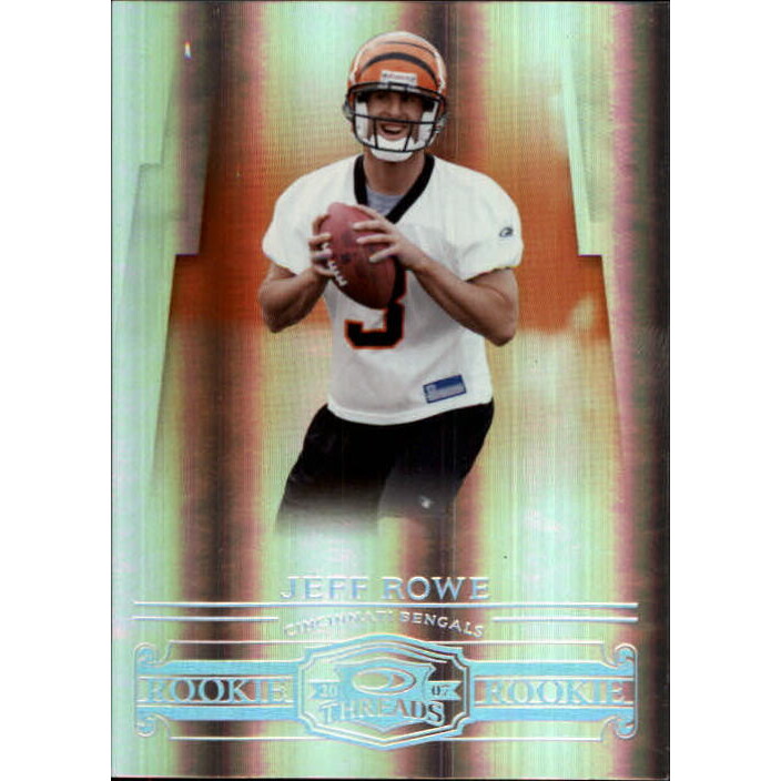 2007 Donruss Threads Silver Holofoil #169 Jeff Rowe. rookie card picture