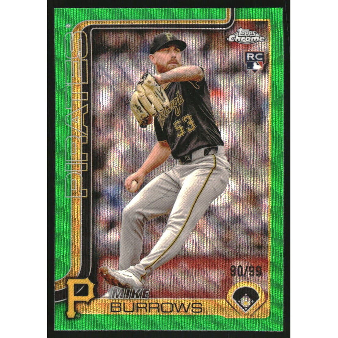 2025 Topps Chrome Green Wave Refractors #78 Mike Burrows