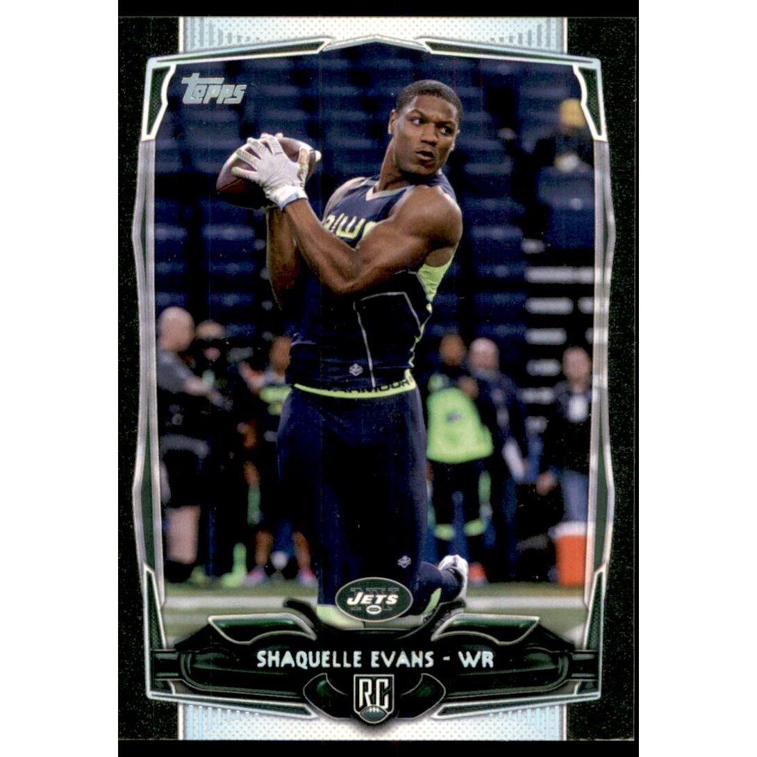 2014 Topps Black #396 Shaquelle Evans. rookie card picture