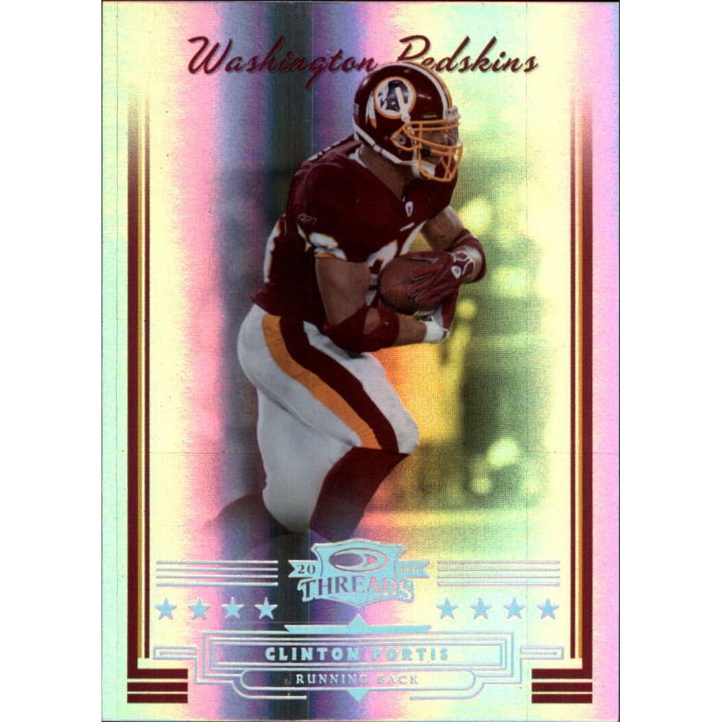 2006 Donruss Threads Silver Holofoil #97 Clinton Portis