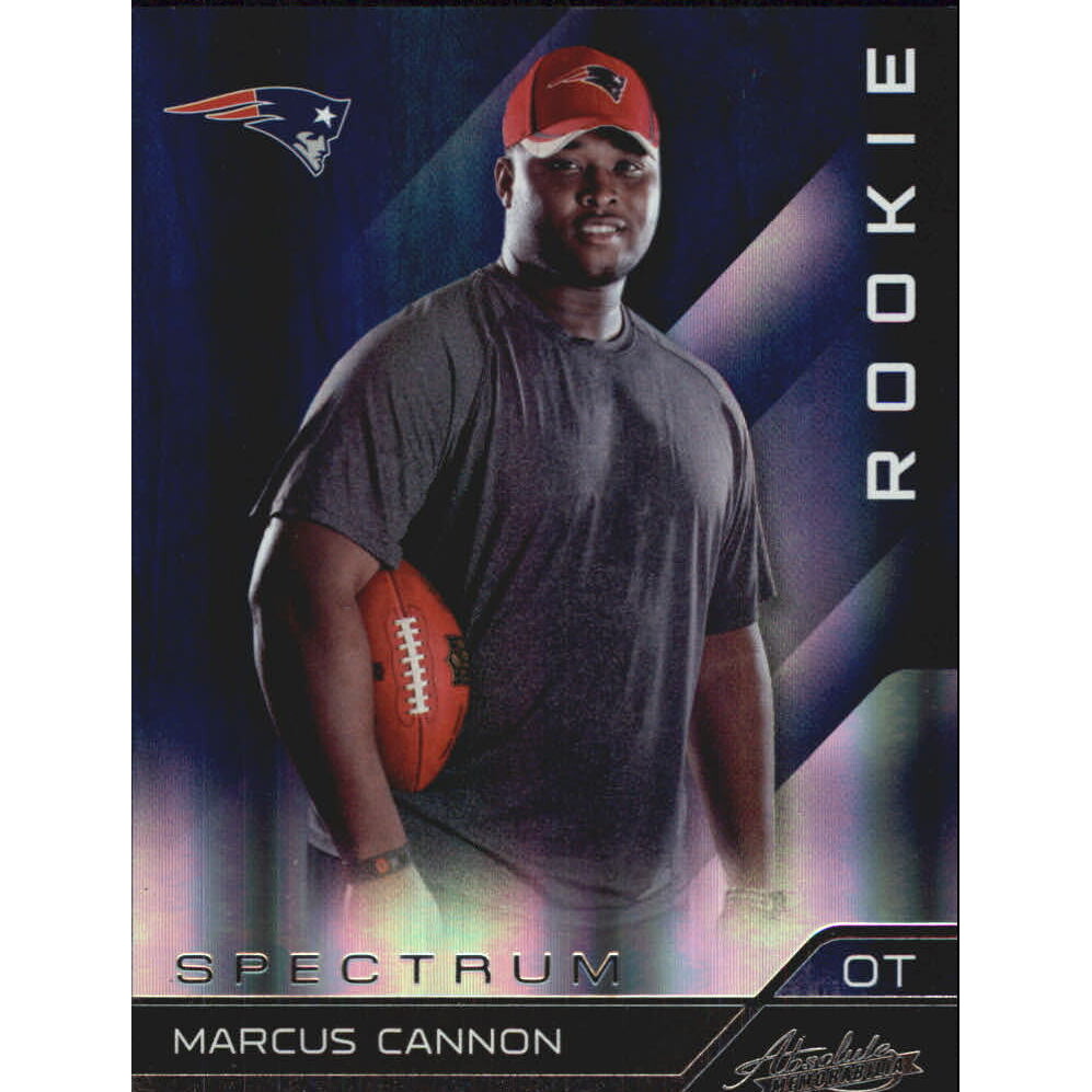 2011 Absolute Memorabilia Spectrum Silver #186 Marcus Cannon 2011 Absolute Memorabilia Spectrum Silver #186 Marcus Cannon
