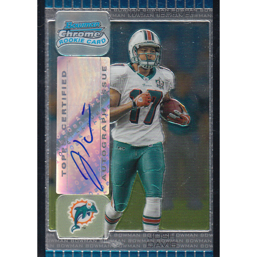 2005 Bowman Chrome #243 Josh Davis AU A RC. rookie card picture