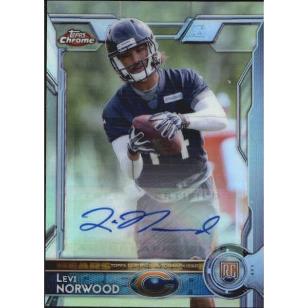 2015 Topps Chrome Mini Rookie Autographs Refractors #189 Levi Norwood. rookie card picture