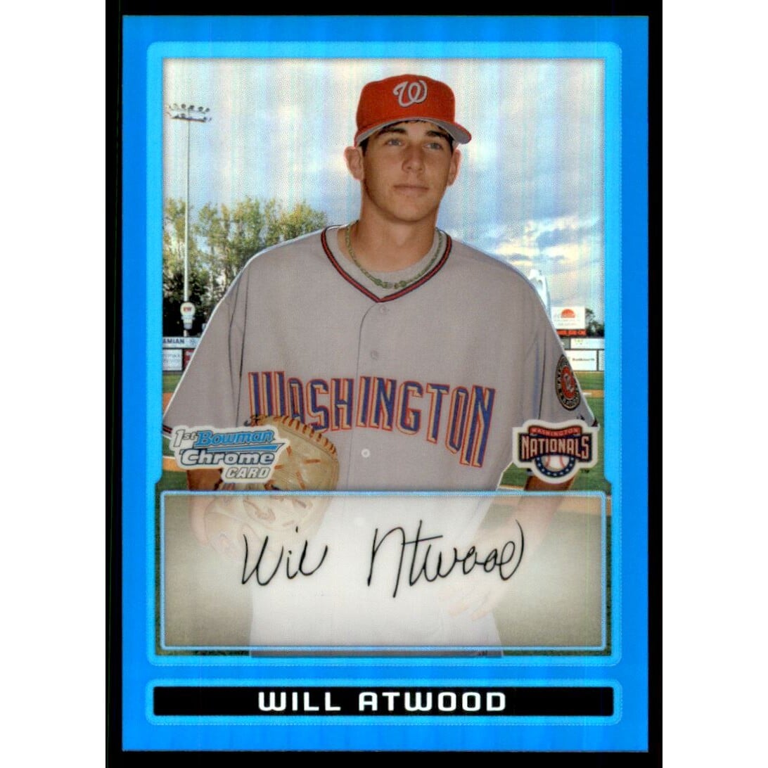 2009 Bowman Chrome Prospects Blue Refractors #BCP79 Will Atwood