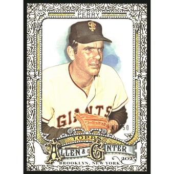 2025 Topps Allen and Ginter Gold Foil Filagree #305 Gaylord Perry