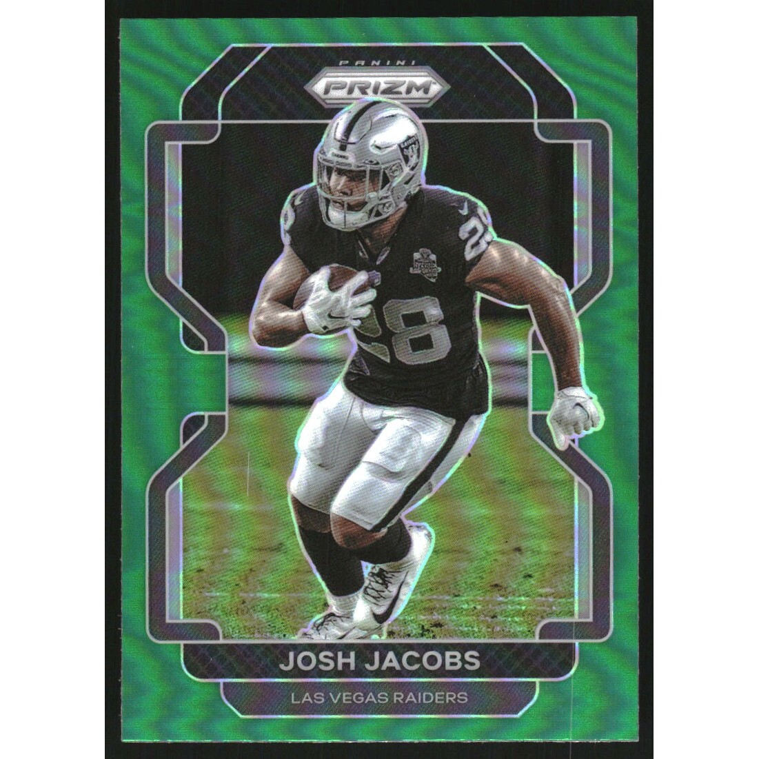 2021 Panini Prizm Prizms Green #180 Josh Jacobs