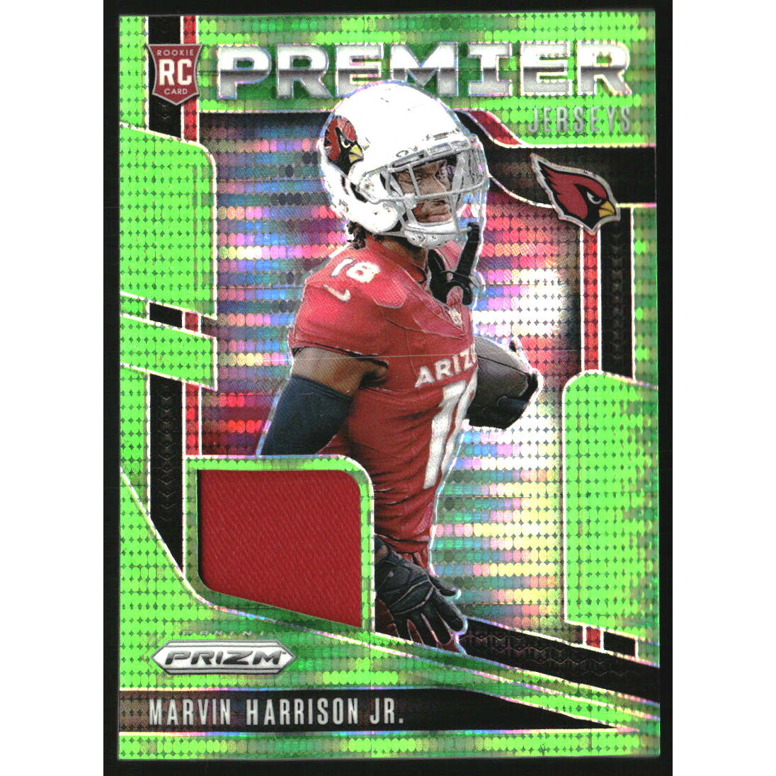 2024 Panini Prizm Premier Jerseys Neon Green Pulsar #7 Marvin Harrison Jr. 2024 Panini Prizm Premier Jerseys Neon Green Pulsar #7 Marvin Harrison Jr.