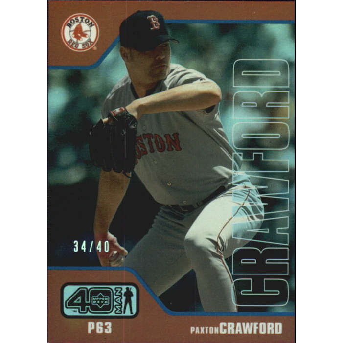 2002 Upper Deck 40-Man Electric Rainbow #272 Paxton Crawford