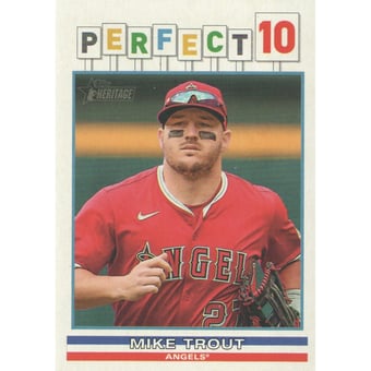 2025 Topps Heritage Perfect 10 #P106 Mike Trout
