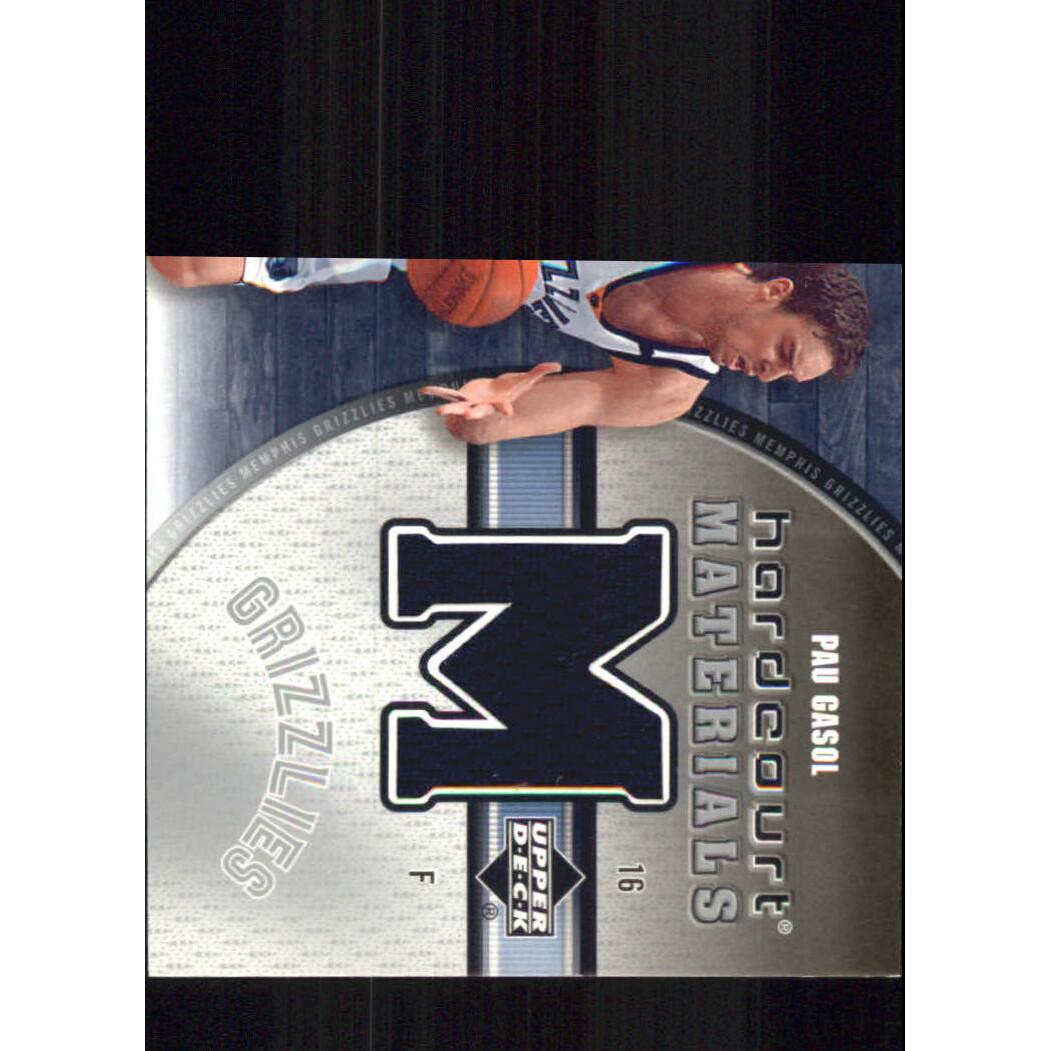 2005-06 Upper Deck Hardcourt Materials #PG Pau Gasol