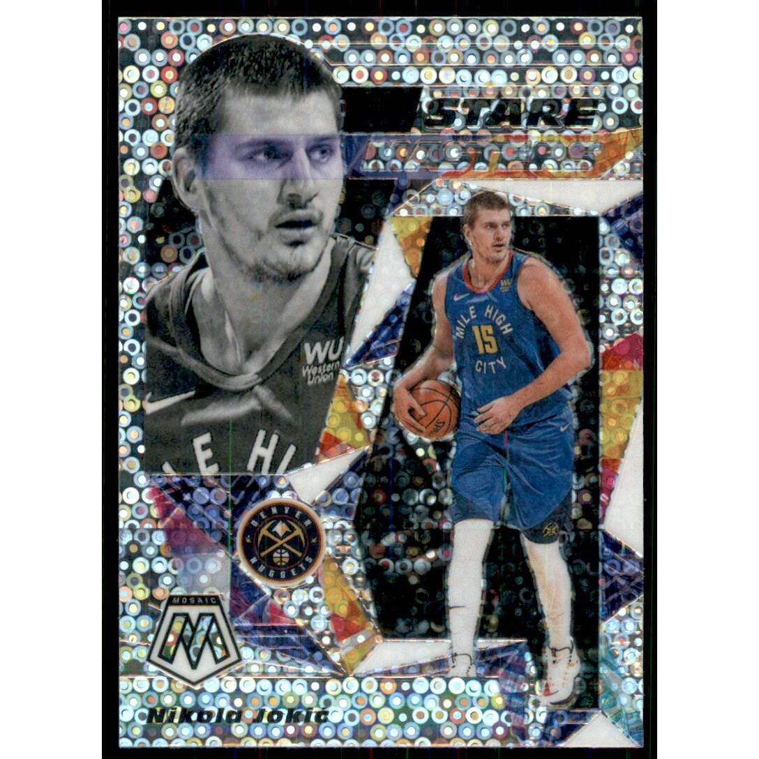 2019-20 Panini Mosaic Stare Masters Fast Break Silver #16 Nikola Jokic 2019-20 Panini Mosaic Stare Masters Fast Break Silver #16 Nikola Jokic