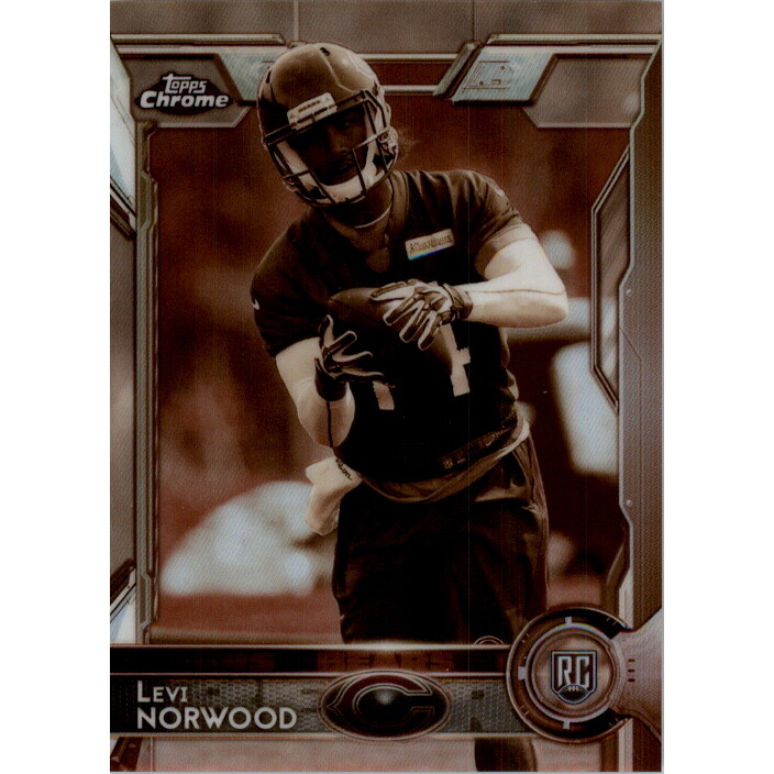 2015 Topps Chrome Sepia Refractors #189 Levi Norwood. rookie card picture