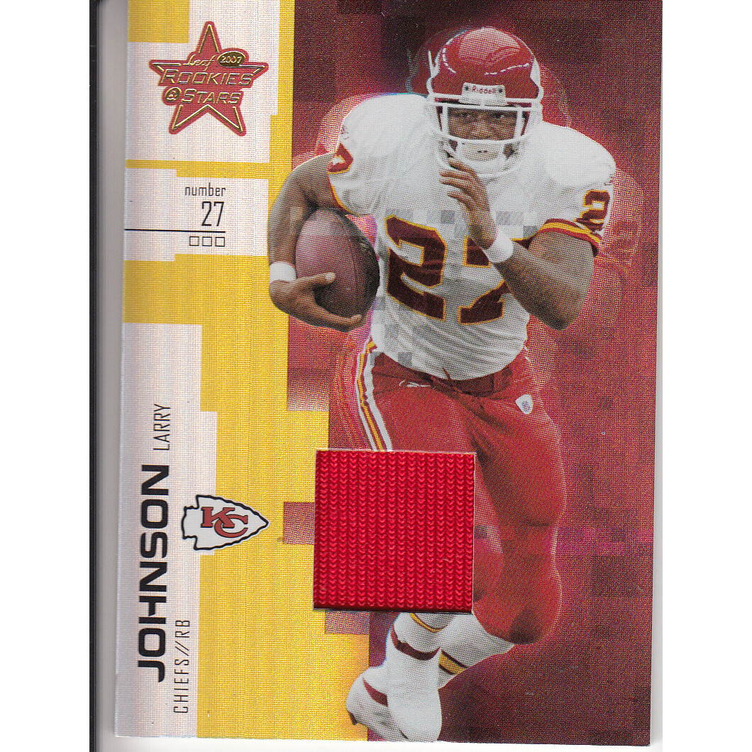 2007 Leaf Rookies and Stars Materials Gold #93 Larry Johnson/250