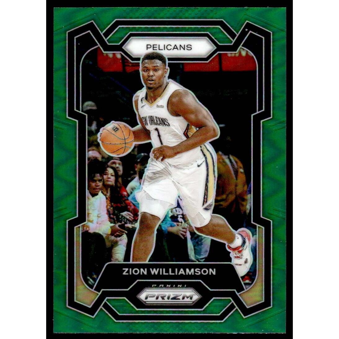 2023-24 Panini Prizm Prizms Green #27 Zion Williamson