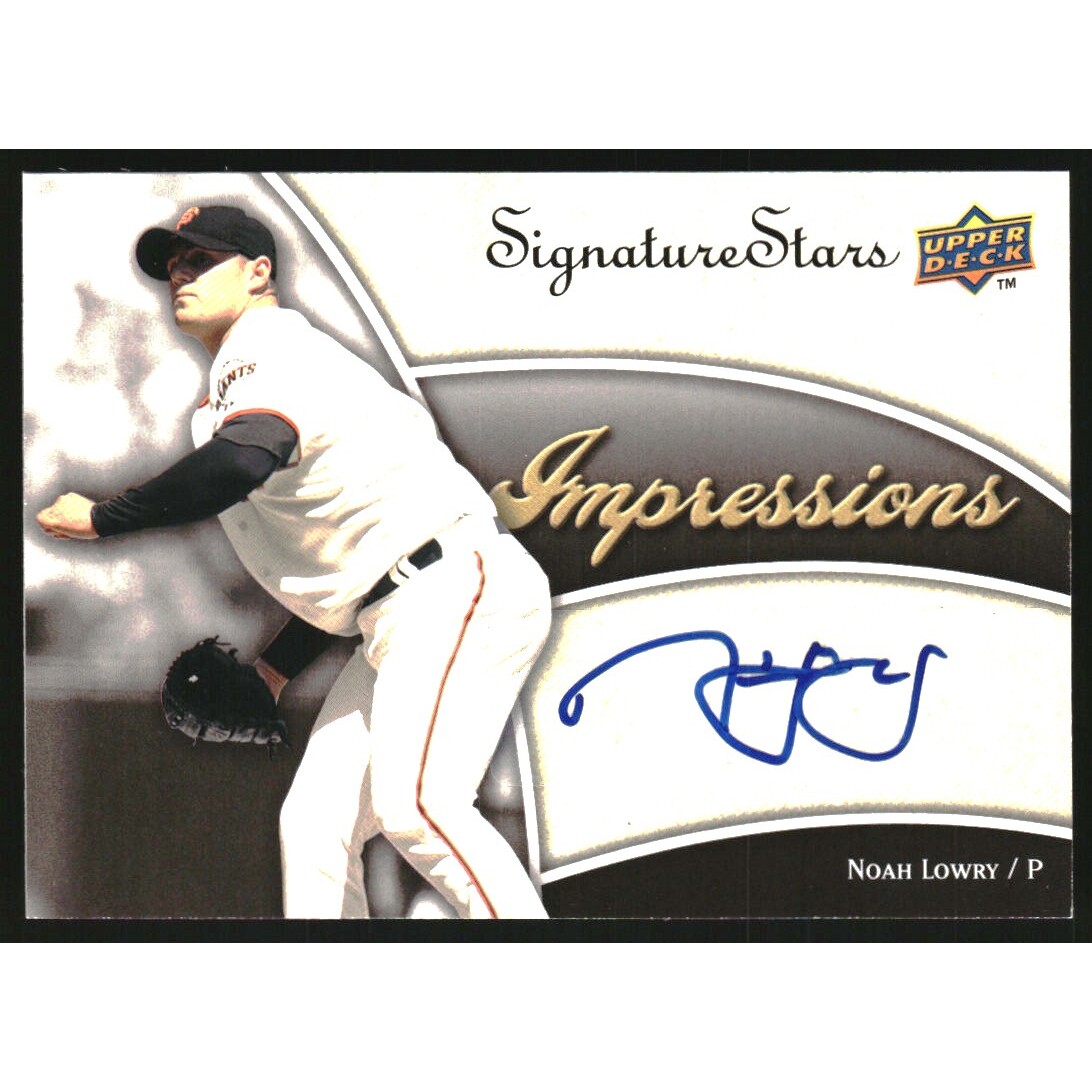 2009 Upper Deck Signature Stars Impressions Signatures #NL Noah Lowry