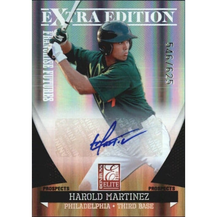 2011 Donruss Elite Extra Edition Franchise Futures Signatures #52 Harold Martinez