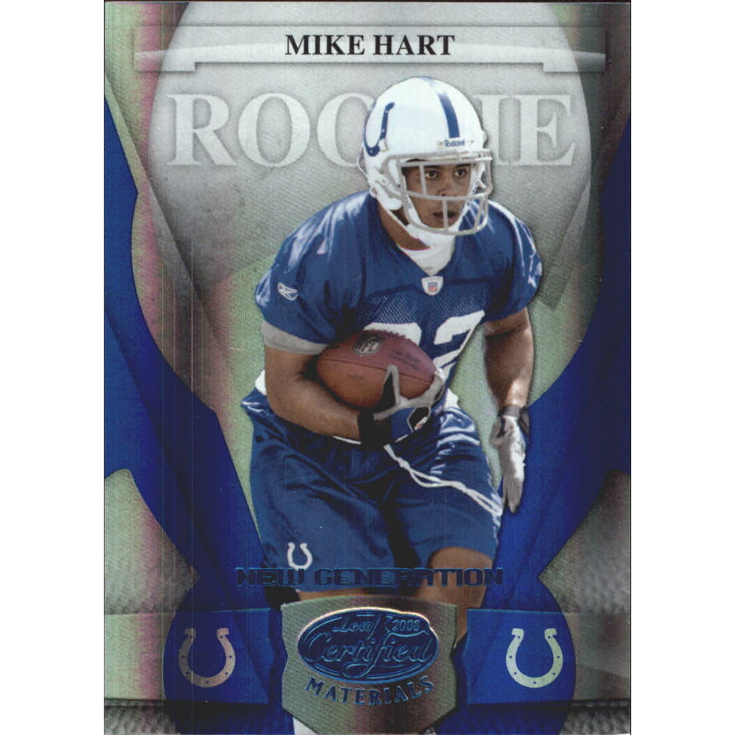 2008 Leaf Certified Materials Mirror Blue #186 Mike Hart