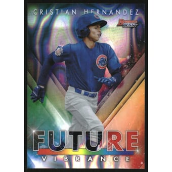 2021 Bowman's Best Bowman Future Vibrance Lava Refractors #BFV24 Cristian Hernandez