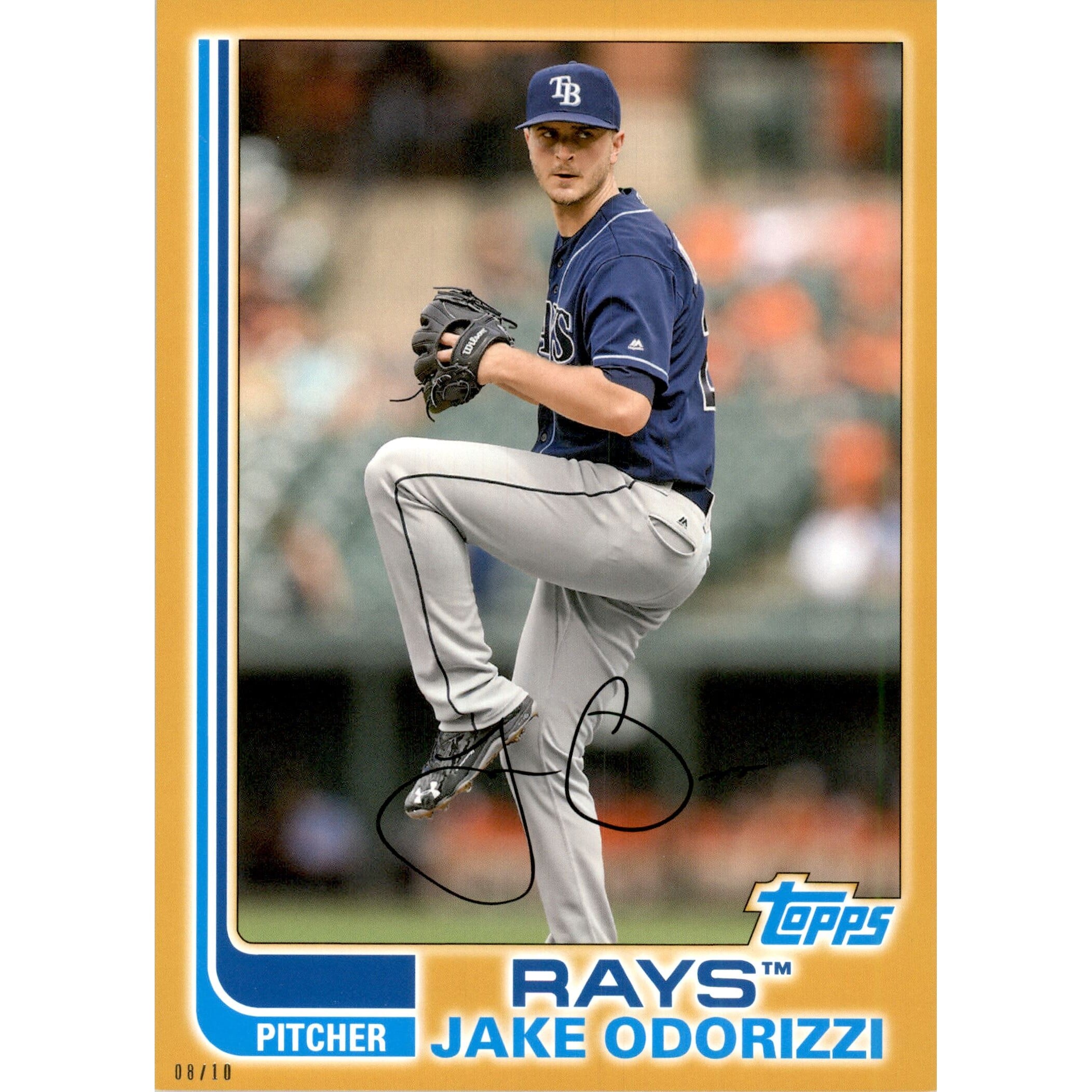 2017 Topps Archives 5x7 Gold #105 Jake Odorizzi