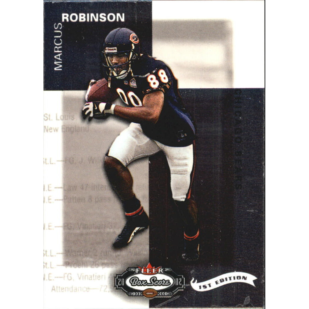 2002 Fleer Box Score First Edition #45 Marcus Robinson. rookie card picture