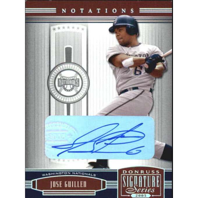 2005 Donruss Signature Autograph Silver Notation #147 Jose Guillen T4. rookie card picture