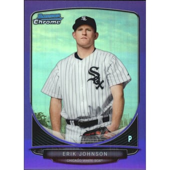 2013 Bowman Chrome Prospects Purple Refractors #BCP122 Erik Johnson