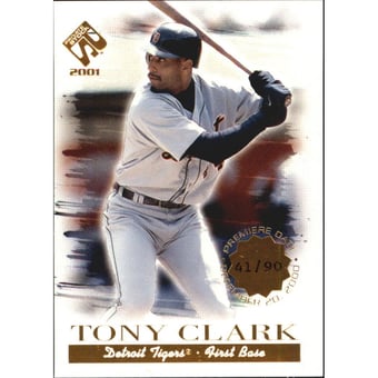 2001 Private Stock Premiere Date #42 Tony Clark
