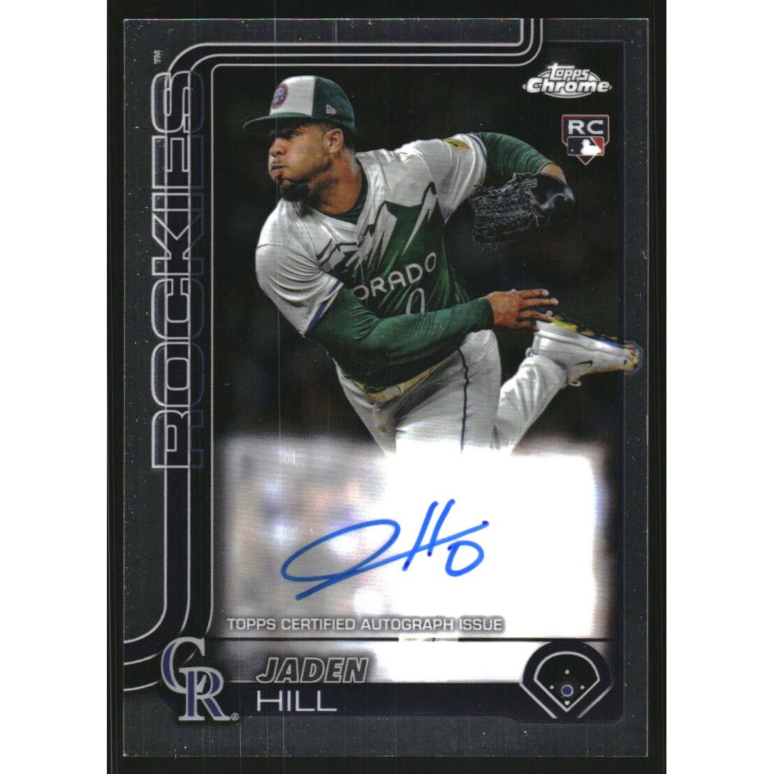 2025 Topps Chrome Rookie Autographs #RAJH Jaden Hill