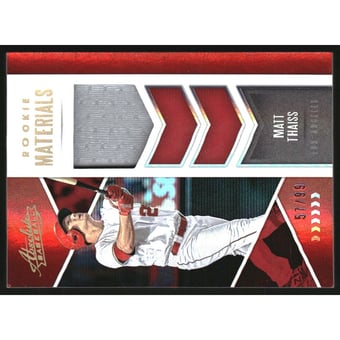 2020 Absolute Absolute Rookie Materials Spectrum Red #10 Matt Thaiss