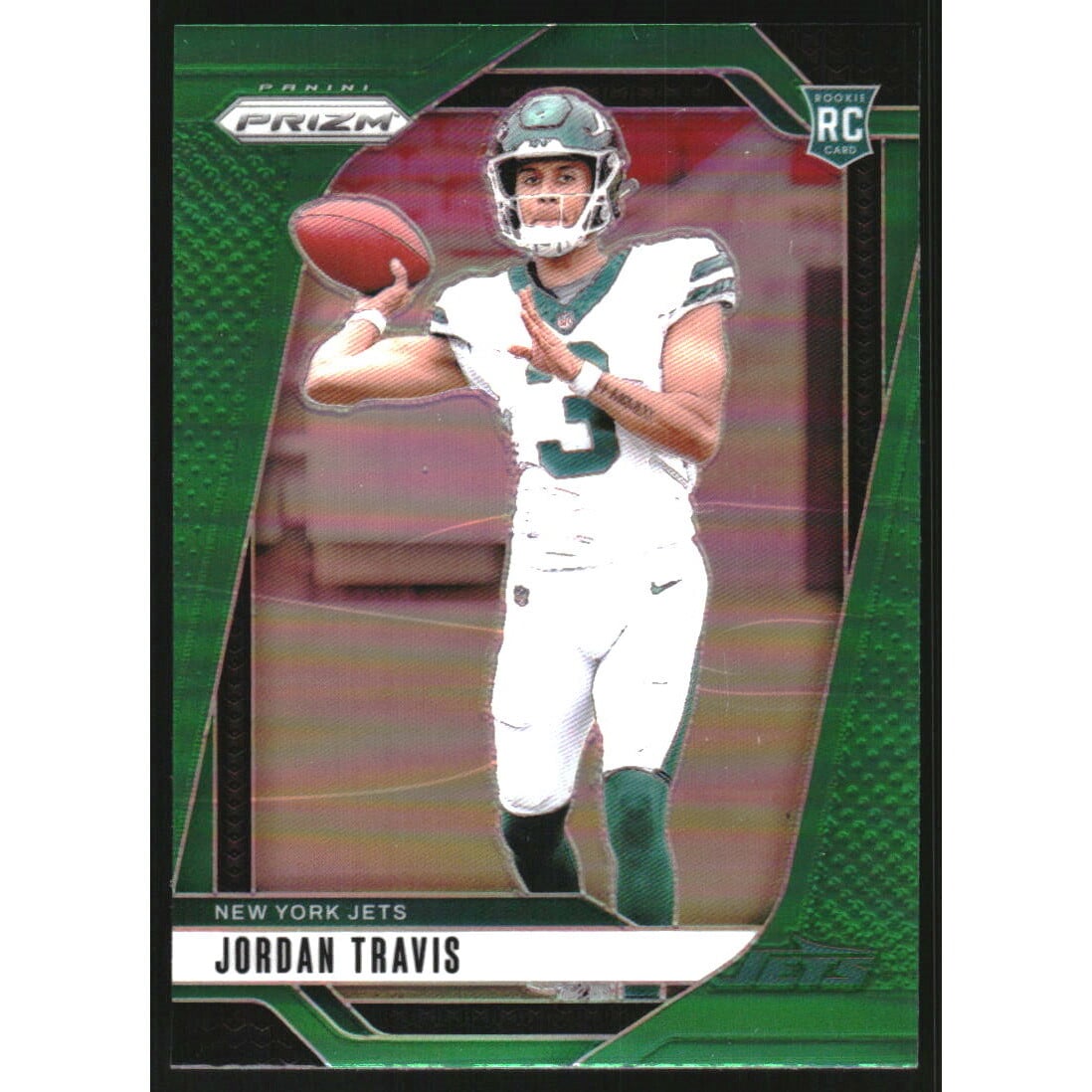 2024 Panini Prizm Prizms Green #359 Jordan Travis. rookie card picture