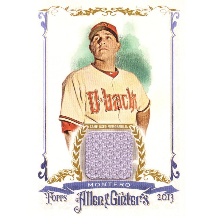 2013 Topps Allen and Ginter Relics #MM Miguel Montero. rookie card picture