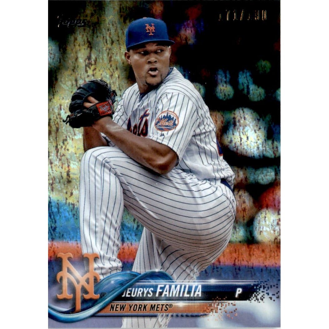 2018 Topps Factory Set Foilboard #689 Jeurys Familia. rookie card picture