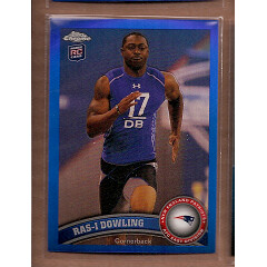2011 Topps Chrome Blue Refractors #109 Ras-I Dowling. rookie card picture
