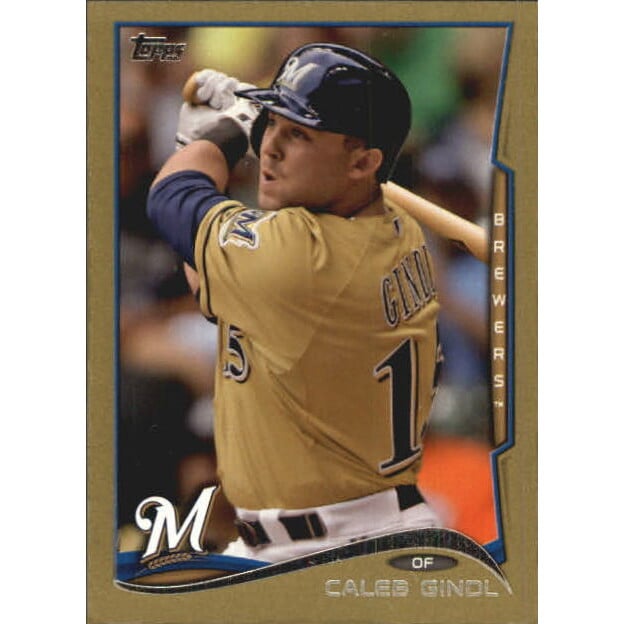 2014 Topps Mini Gold #472 Caleb Gindl. rookie card picture