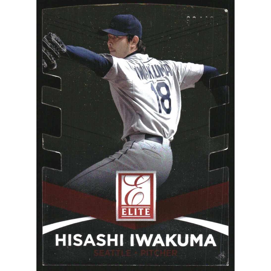 2015 Donruss Elite Inserts Status Gold #24 Hisashi Iwakuma