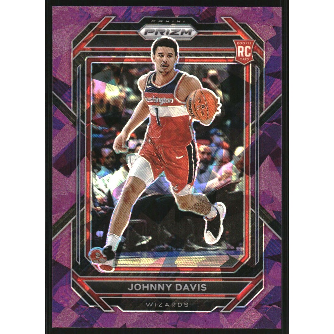 2022-23 Panini Prizm Prizms Purple Ice #231 Johnny Davis 2022-23 Panini Prizm Prizms Purple Ice #231 Johnny Davis