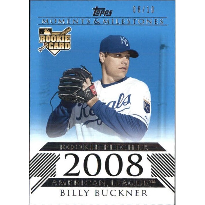 2008 Topps Moments and Milestones Blue #155 Billy Buckner. rookie card picture