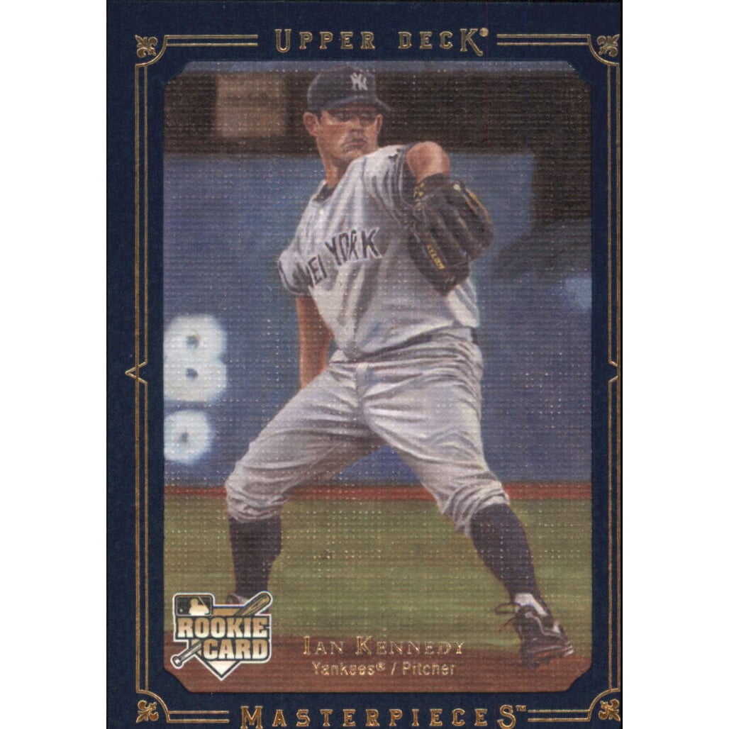 2008 UD Masterpieces Framed Blue 125 #58 Ian Kennedy