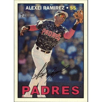 2016 Topps Heritage #606B Alexei Ramirez Action SP