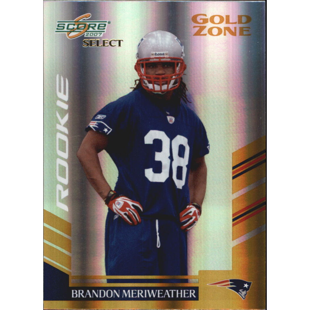 2007 Select Gold Zone #406 Brandon Meriweather