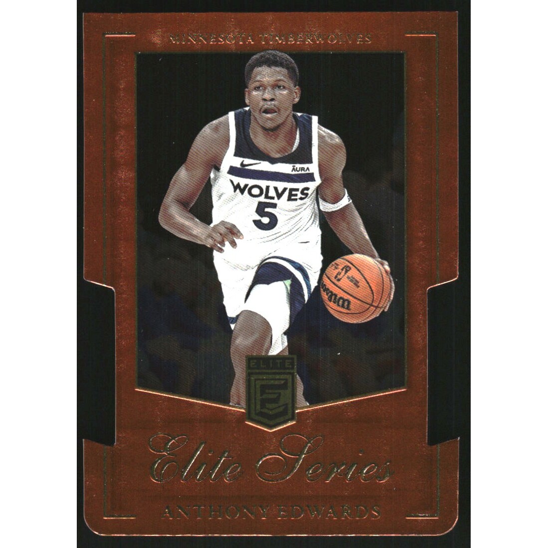 2023-24 Elite Elite Series Orange Die Cut #14 Anthony Edwards