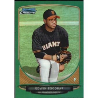 2013 Bowman Chrome Mini Green Refractors #9 Edwin Escobar