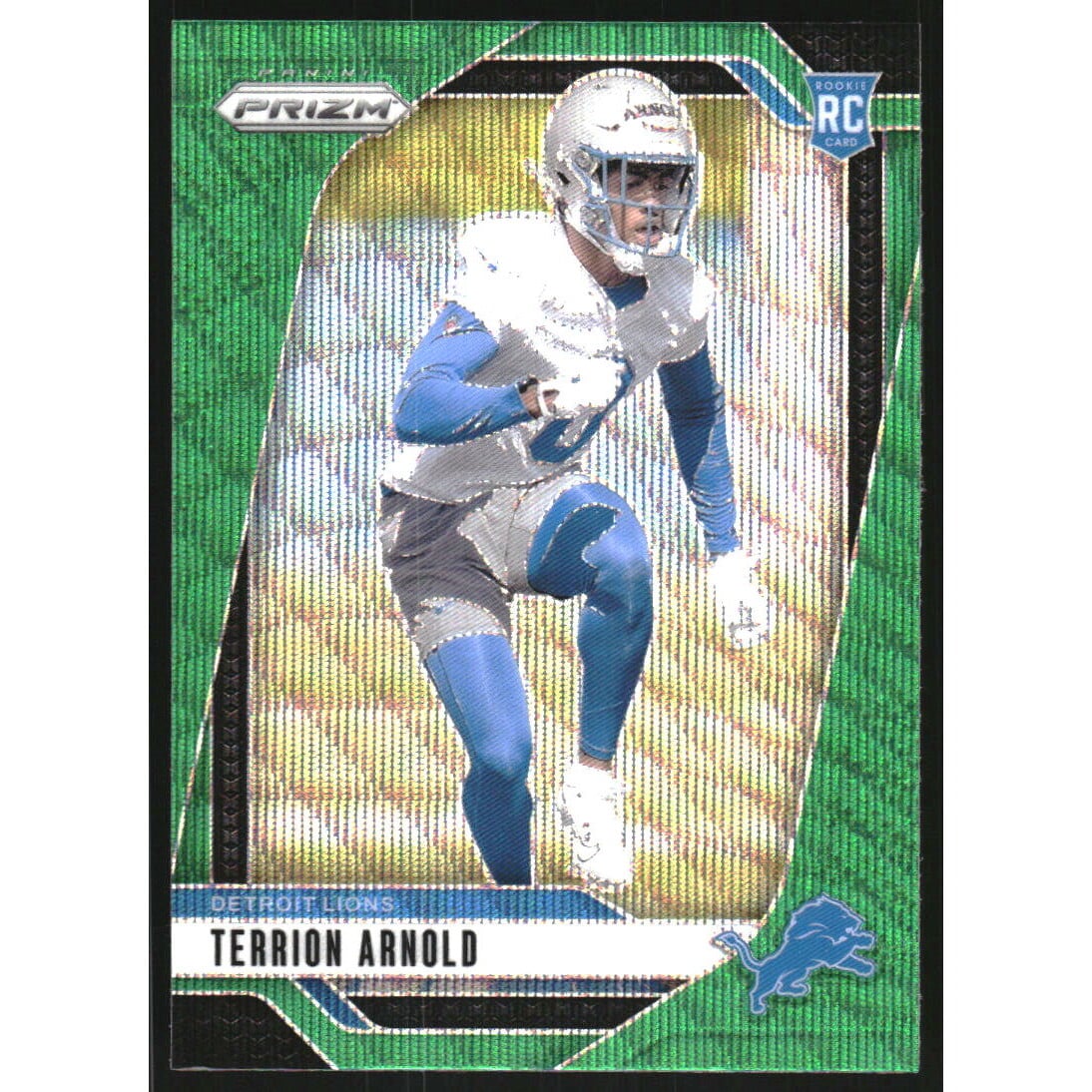 2024 Panini Prizm Prizms Green Wave #389 Terrion Arnold
